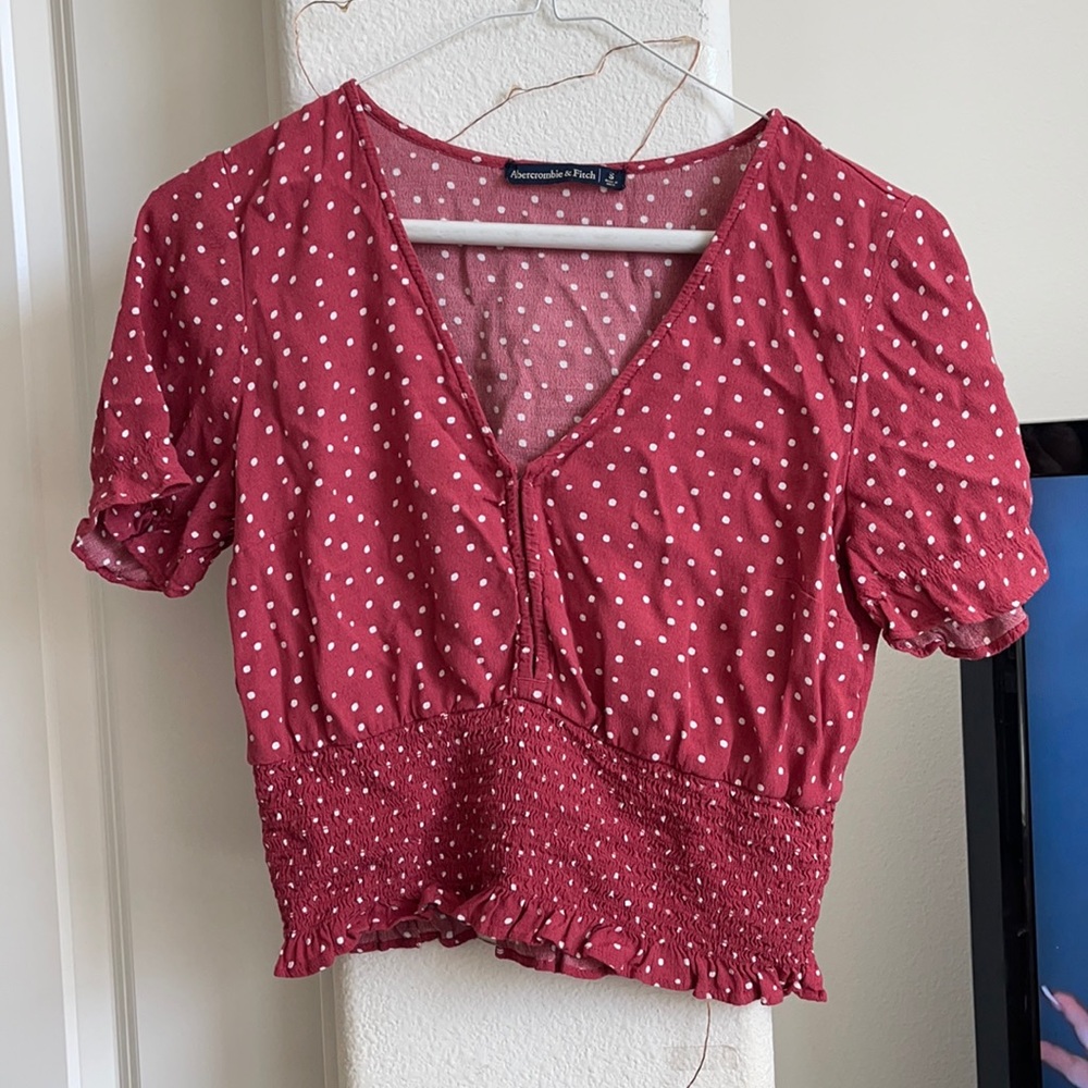 Abercrombie & Fitch Polka Dot Blouse